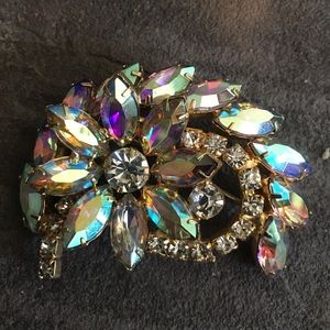 Vintage Juliana Leaf Flower Brooch pin